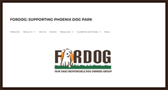 Desktop Screenshot of fordog.org